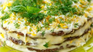 Нежный Печеночный торт Самая вкусная закуска - рецепт