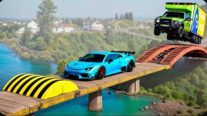 Cars vs Giant Bumps ▶️ BeamNG Drive