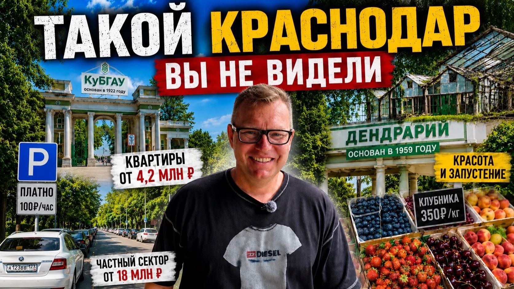 КРАСНОДАР 2026: Сельхоз, дендрарий, цены на квартиры и платные парковки смотреть онлайн