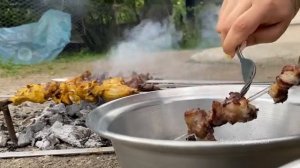 Барбекю. Уютный куриный суп.