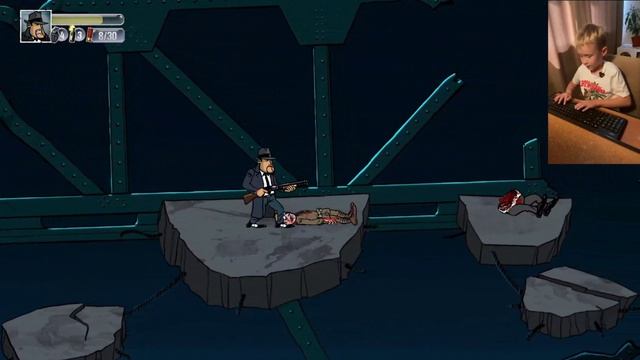 Прохождение игры Guns, Gore & Cannoli. Часть7. Река