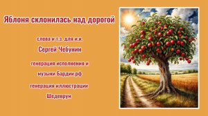 ♪ Яблоня склонилась над дорогой  (слова и т.з. для и.и. Сергей Чебунин, генерация Бардии.рф)