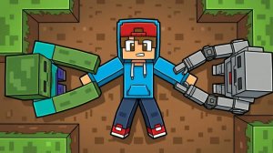 Робот спасает ребёнка от зомби ｜ Анимация «Minecraft: спасательная операция» Без магии