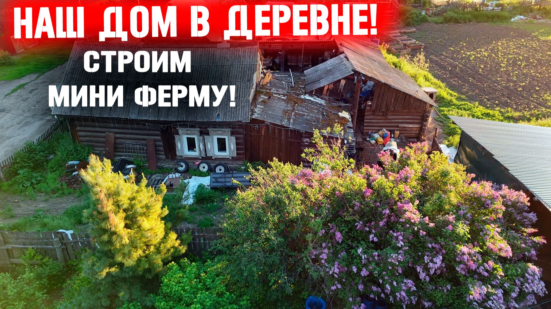 Вы тоже захотите в деревню? Строим свою мини ферму! Хозяйство растет! смотреть онлайн