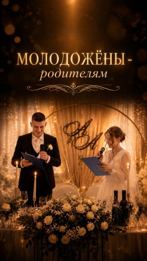 Слова молодоженов родителям