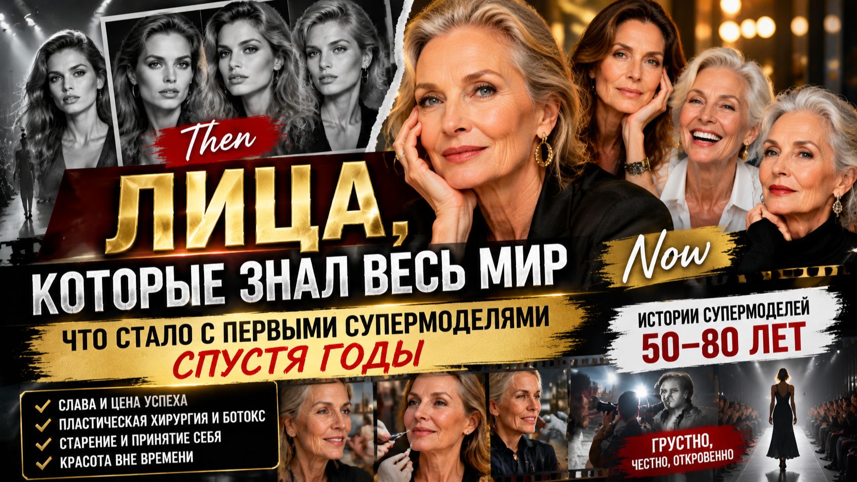 Увядание красоты или новая правда о возрасте? Истории супермоделей 50–80 лет