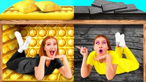 Секретный Домик Под Кроватью # Богатая vs Бедная Сумасшедший Челлендж от Fun Challenge