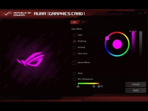 Как изменить подсветку на видеокарте ASUS ROG STRIX RX 570/580/ GTX 1060/1070/1080/ti