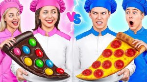 Кулинарное шоу Челлендж: Мальчики VS Девочки | Сумасшедшие Кулинарные Идеи