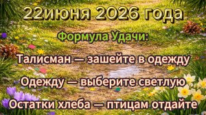 Народные приметы на 22 июня 2026 года