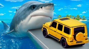 СМОЖЕТ ЛИ ЛАМБА ПРОЕХАТЬ МЕГАЛОДОНА В ГТА 5  - ЭКСПЕРИМЕНТ В GTA 5