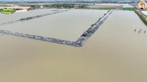 Строительство, дороги на озере, засыпка территории, высотные съёмки