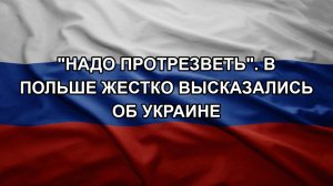 «Надо протрезветь». В Польше жестко высказались об Украине