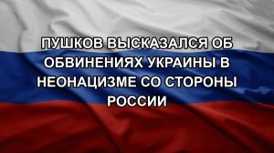 Пушков высказался об обвинениях Украины в неонацизме со стороны России