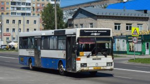 Автобус Mercedes-Benz O405 (АР 259 22). Покатушки по Барнаулу. / Ride on the Mercedes-Benz O405 bus.