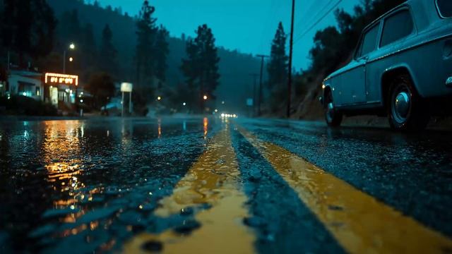 the rain falls for your late night overthinking. 🌧️