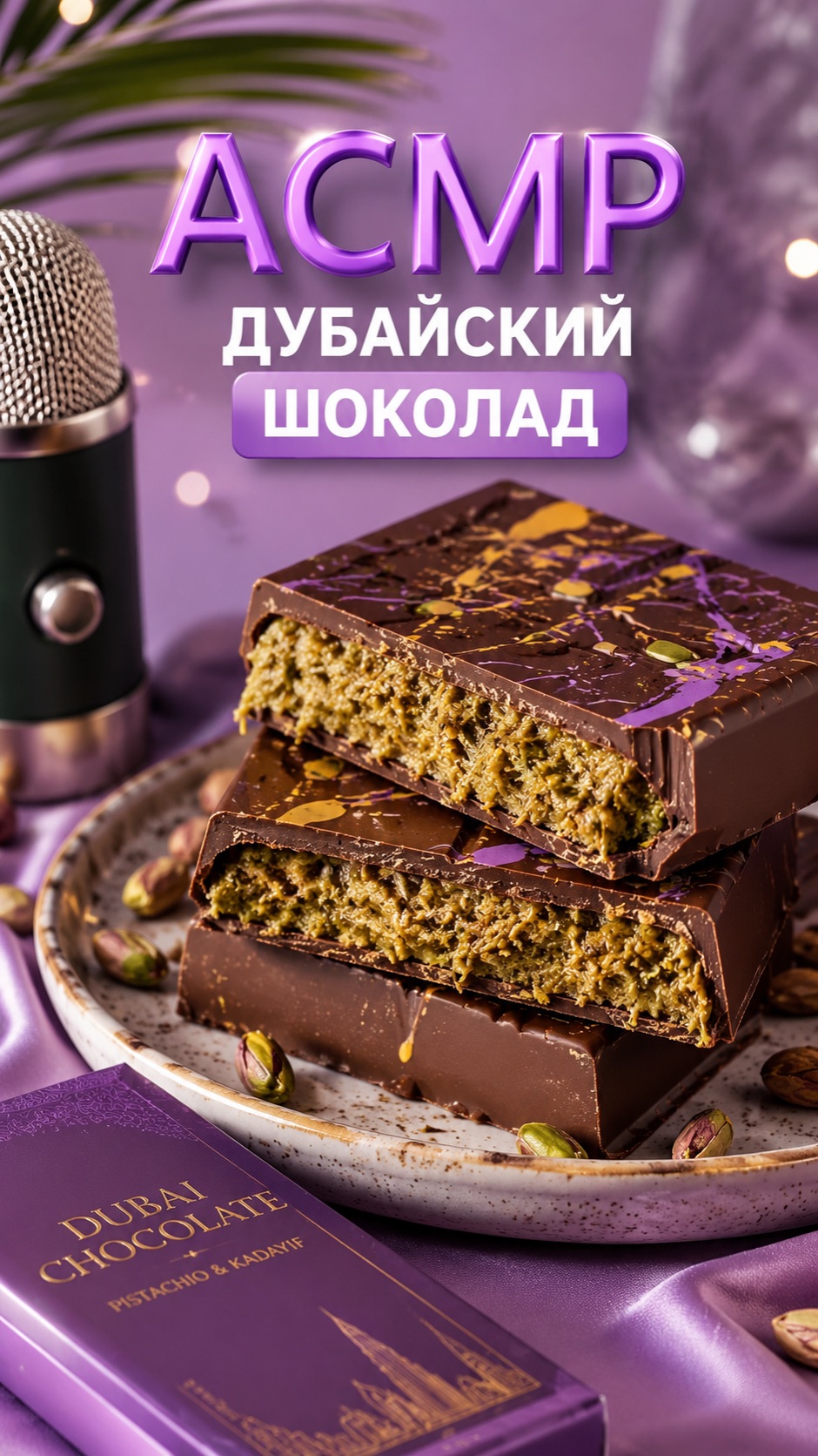 АСМР ПРИГОТОВИМ ДУБАЙСКИЙ ШОКОЛАД ,правда из песка..