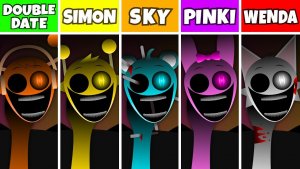 INCREDIBOX SPRUNKI: DOUBLE DATE 💘 НО SIMON 👨🎤 VS SKY 🌌 VS PINKI 💖 VS WENDA 💊!