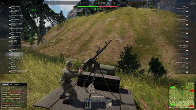 War Thunder. Бой №54. Пепельная река. Превосходство. Лево. Победа.