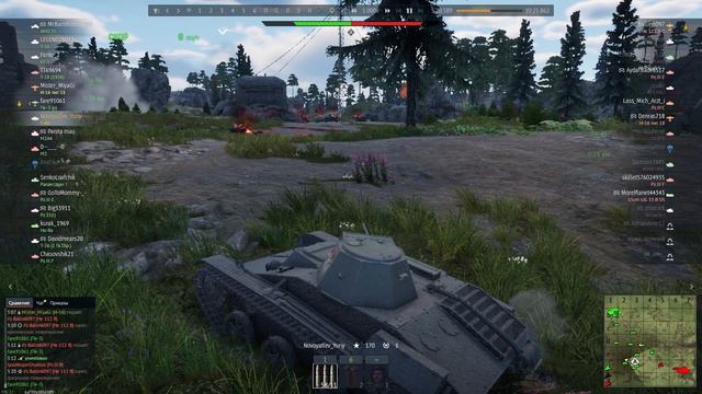 War Thunder. Бой №43. Карелия. Захват 2. Верх. Победа.