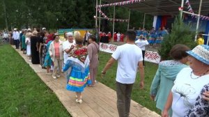 МАРИЙСКИЙ ТАНЕЦ. На сцене Тузлубинские девушки. Видео Василия Хайбуллина