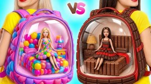 Строим Удивительный Кукольный Домик Жевательная Резинка vs Шоколадный | Смешные Cитуации