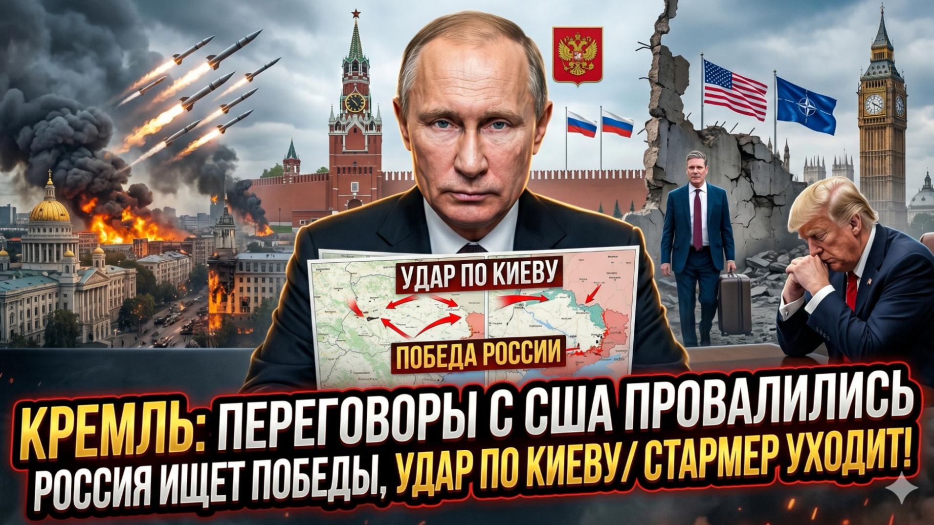 💣Меркурис | Кремль: переговоры с США мертвы. Россия готовит удар по Киеву. Стармер в панике смотреть онлайн
