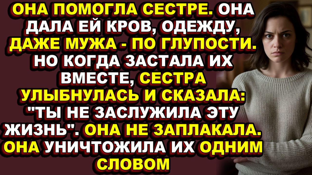 Истории из жизни|Она пустила сестру в дом, а та заняла её место|Аудио рассказы|Аудиокниги слушать он