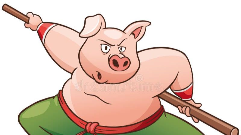 Наф-Наф применил потужный боевой приём. смотреть онлайн