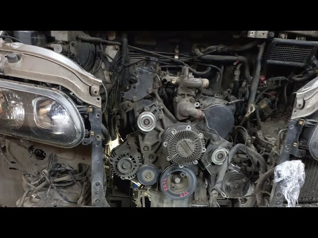 Delica как снять двигатель