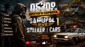 DayZ [RU] сервер  SAMOPAL PVE 1 - STALKER | Cars, путь кепки #SCUM#DayZ