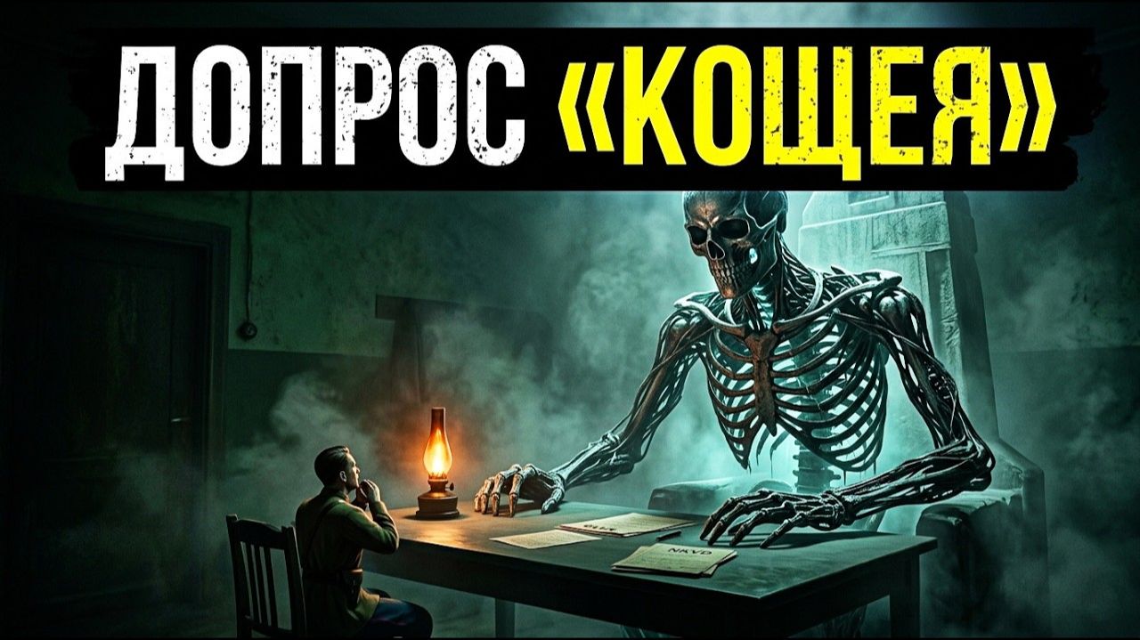 ДОПРОС «КОЩЕЯ» НА ЛУБЯНКЕ НКВД нашли бессмертного. Его органы были спрятаны по всему СССР. смотреть онлайн