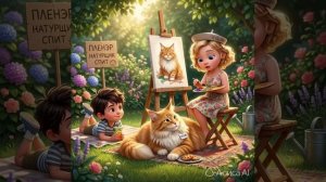 рыжий кот Персик мэйн-Кун