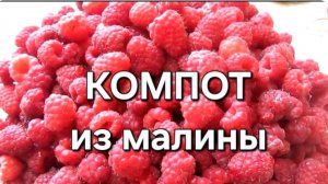 Компот из малины на зиму. Вкусный рецепт.