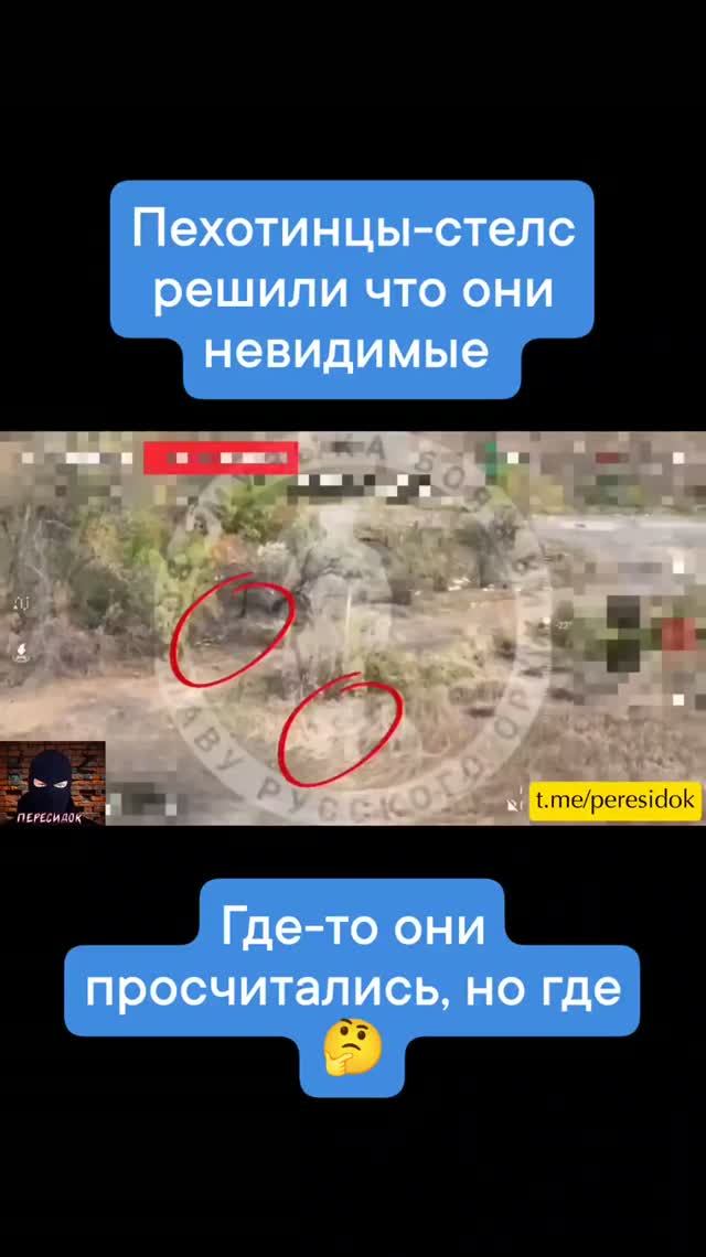Пехотинцы ВСУ решили что они невидимки