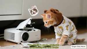 РЫЖИК СЛУЧАЙНО ЛОМАЕТ ДОРОГОЙ СЕМЕЙНЫЙ ПРОЕКТОР🐱