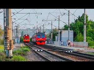 Электропоезд ЭД9М-0068 / ЧМЭ3-1709 Чехословацкий маневровый тепловоз