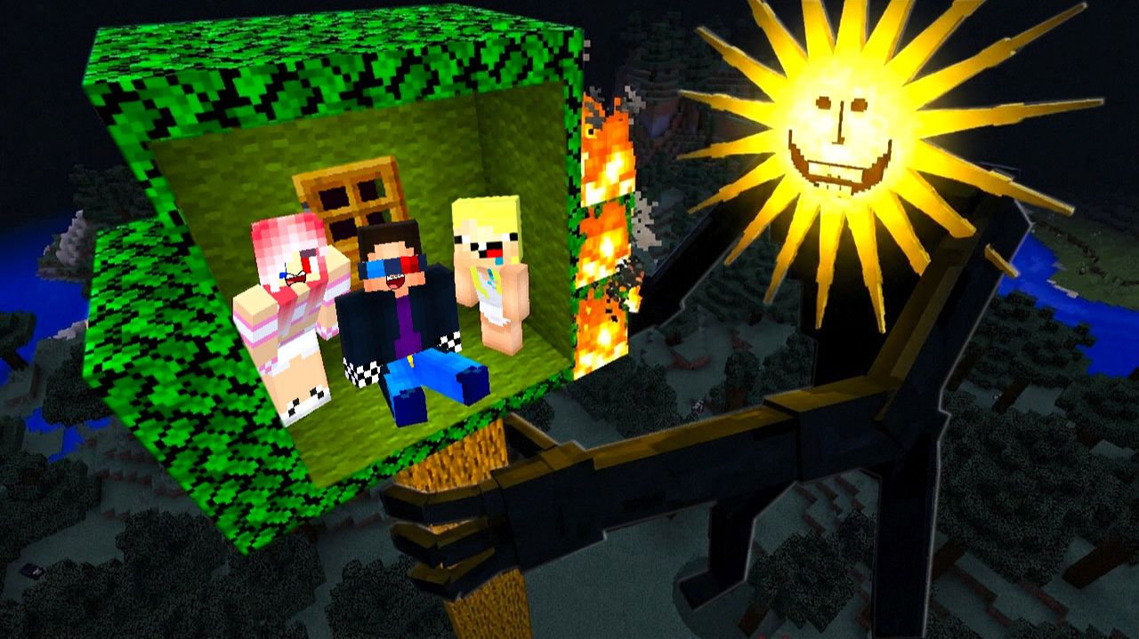 🌳ДОМИК НА ДЕРЕВЕ ПРОТИВ САНМЭНА В МАЙНКРАФТ! ШЕДИ MINECRAFT смотреть онлайн