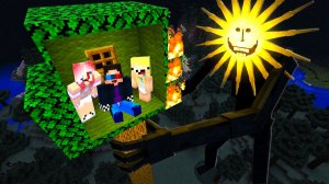 🌳ДОМИК НА ДЕРЕВЕ ПРОТИВ САНМЭНА В МАЙНКРАФТ! ШЕДИ MINECRAFT