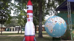 В Чебоксарах установили надувной макет космического корабля Союз