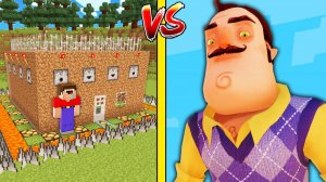 ПРИВЕТ СОСЕД ПРОТИВ САМЫЙ ЗАЩИЩЕННЫЙ ДОМ В МАЙНКРАФТ _ Нубик Пэнн Minecraft