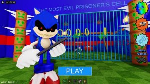 ТЮРЕМНЫЙ ПОБЕГ SONIC EXE! Roblox Obby Прохождение Без Смертей 4K 😱🚔