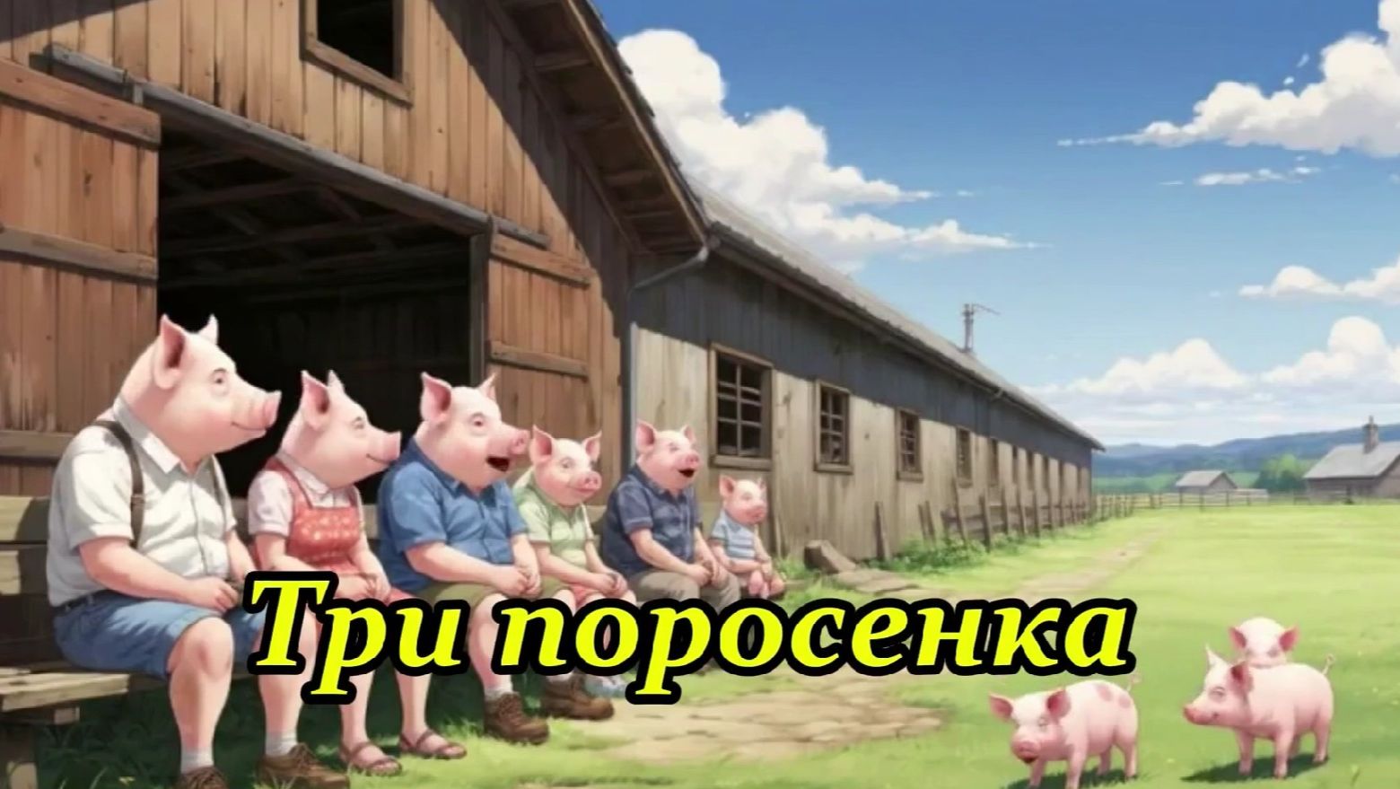 Три поросенка. Музыкальный клип.