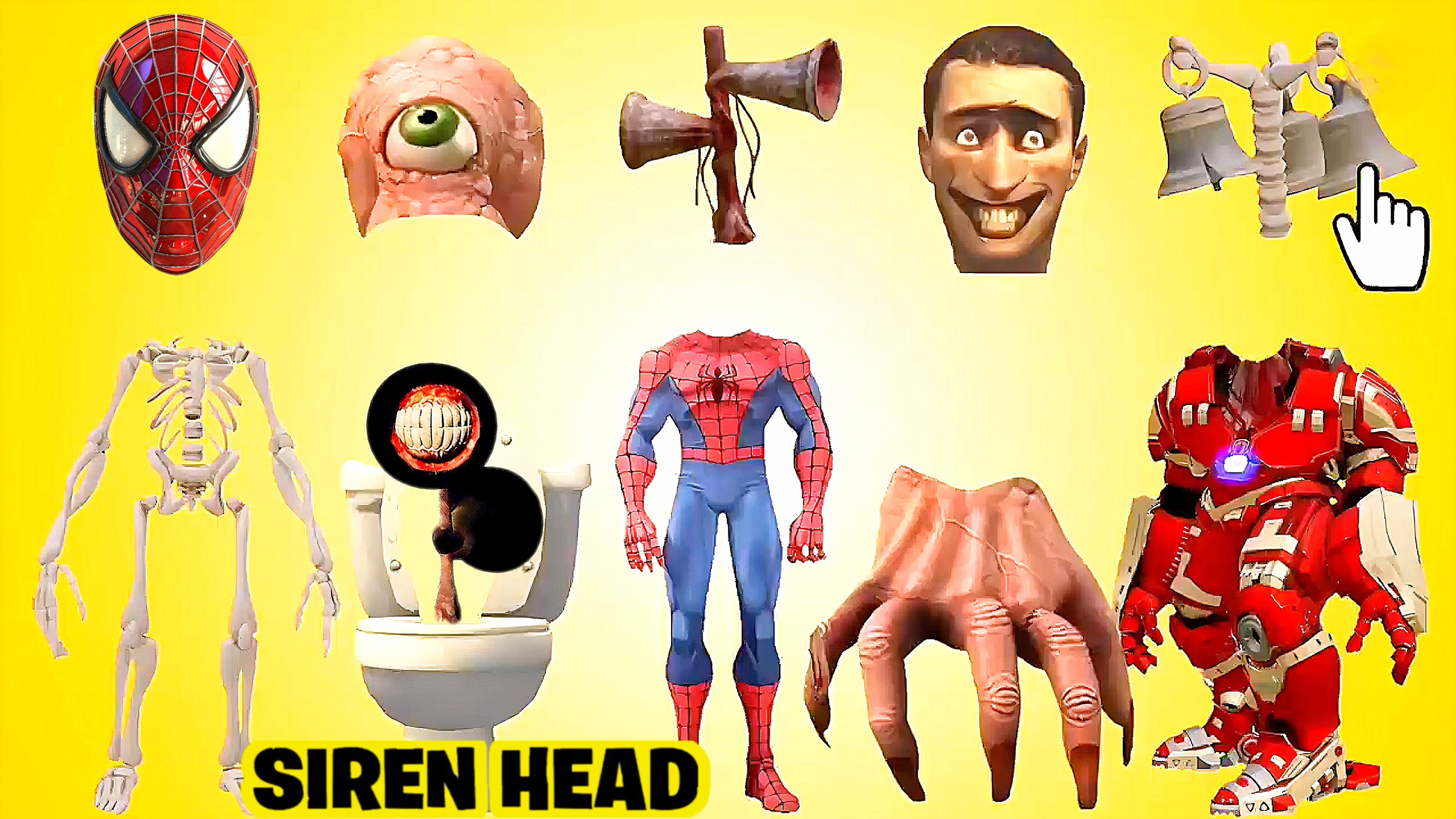 📢 СИРЕНОГОЛОВЫЙ 📢 - СОБЕРИ СИРЕНОГОЛОВОГО ПРАВИЛЬНО. SIREN HEAD - ВИДЫ. смотреть онлайн