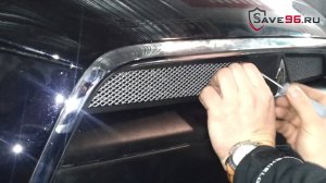 Защита радиатора на Mitsubishi Lancer 10 (Митсубиси Лансер 10) 2012-2015 г.в.