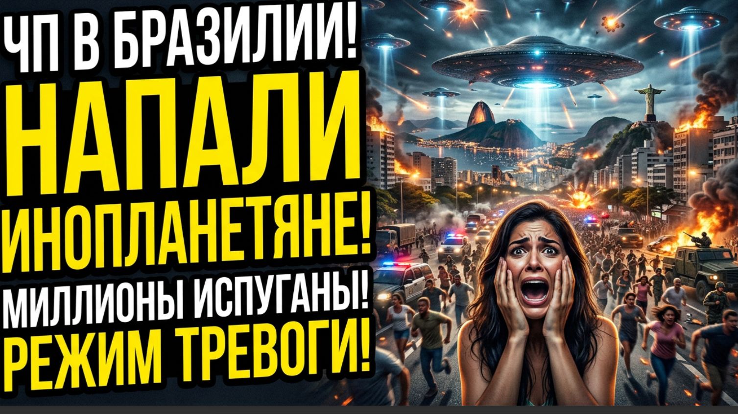 ЧП В БРАЗИЛИИ МИЛЛИОНЫ ИСПУГАНЫ-НА БРАЗИЛИЮ НАПАЛИ ИНОПЛАНЕТЯНЕ? РЕЖИМ ТРЕВОГИ смотреть онлайн