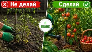 Что нужно делать с томатами в июне ждя большого урожая