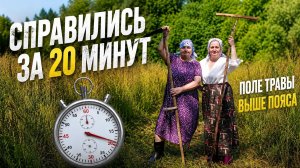 🔥 Как выкосить поле высокой травы всего за 20 минут 🔥