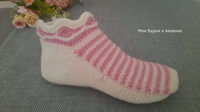 Следки с оригинальным узором. / МК / смотреть онлайн