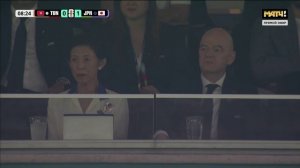 Принцесса Такамадо и президент ФИФА на матче Тунис - Япония, ЧМ по Футболу 2026